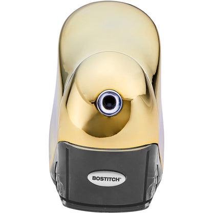 Bostitch QuietSharp Executive Pencil Sharpener - 4" Width x 7.5" Depth - Gold - 1 Each