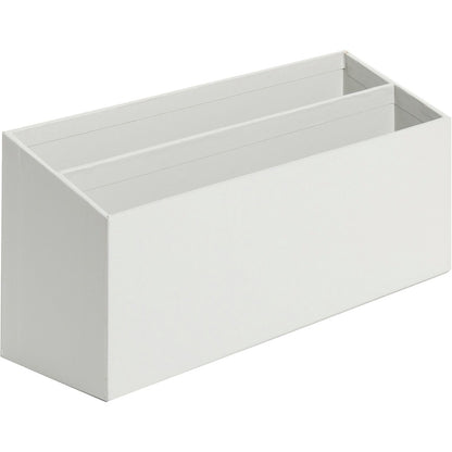U Brands 4-Piece Desk Organization Set - Desktop - Paper Wrapped - Gray - Chipboard, Paper - 1 Each