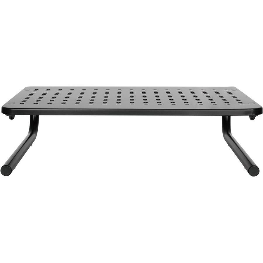 Lorell Monitor/Laptop Stand - 20 lb Load Capacity - 5.50" Height x 14.50" Depth - Desktop - Steel - Black - For Monitor,