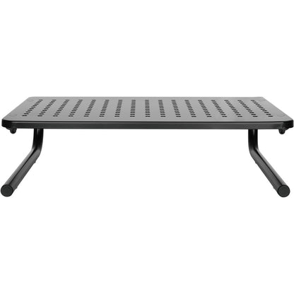 Lorell Monitor/Laptop Stand - 20 lb Load Capacity - 5.50" Height x 14.50" Depth - Desktop - Steel - Black - For Monitor,