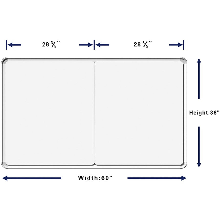 Lorell Mounting Frame for Whiteboard - Silver - Aluminum - 1 Each