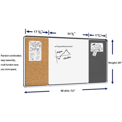 Lorell Mounting Frame for Whiteboard - Silver - Aluminum - 1 Each