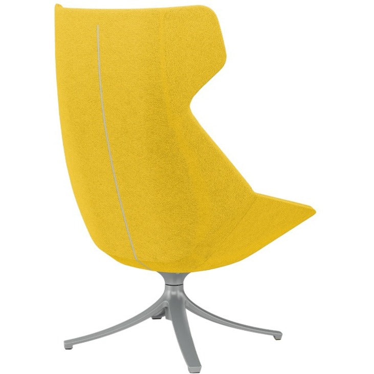 9 to 5 Seating Jax High-back Lounge Chair with Swivel Base - Dove Seat Color - Fabric Seat Material - Dove Back Color - 