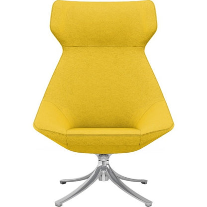 9 to 5 Seating Jax High-back Lounge Chair with Swivel Base - Dove Seat Color - Fabric Seat Material - Dove Back Color - 