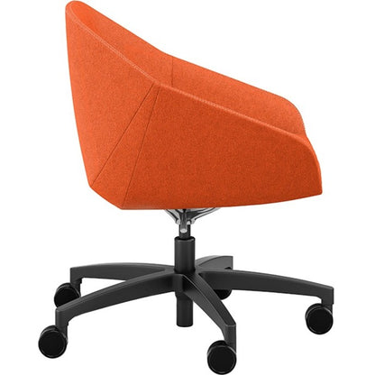 9 to 5 Seating Jax Lounge 5-Star Base Side Chair - Latte Seat Color - Fabric Seat Material - Latte Back Color - Fabric B