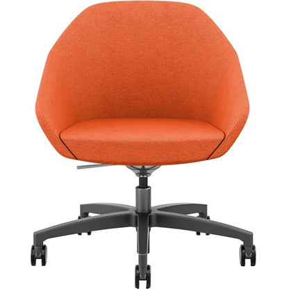 9 to 5 Seating Jax Lounge 5-Star Base Side Chair - Latte Seat Color - Fabric Seat Material - Latte Back Color - Fabric B