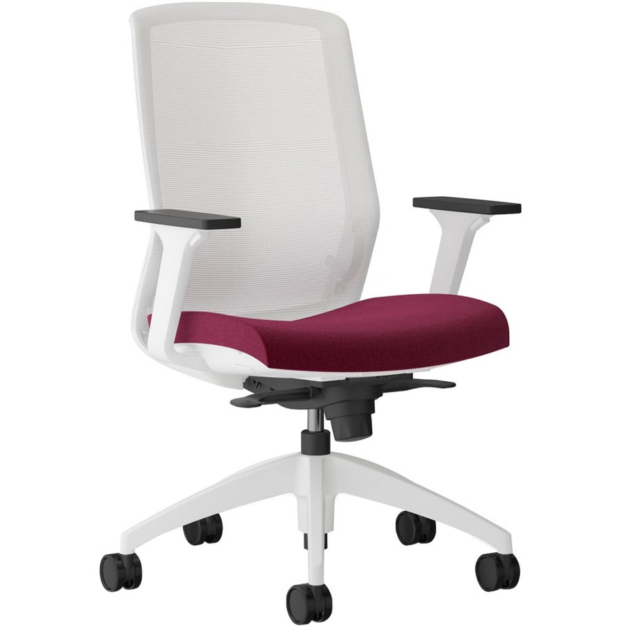 9 to 5 Seating Neo Task Chair - Dove Seat Color - Foam, Fabric Seat Material - Gray Back Color - 5-star Base - 1 Each