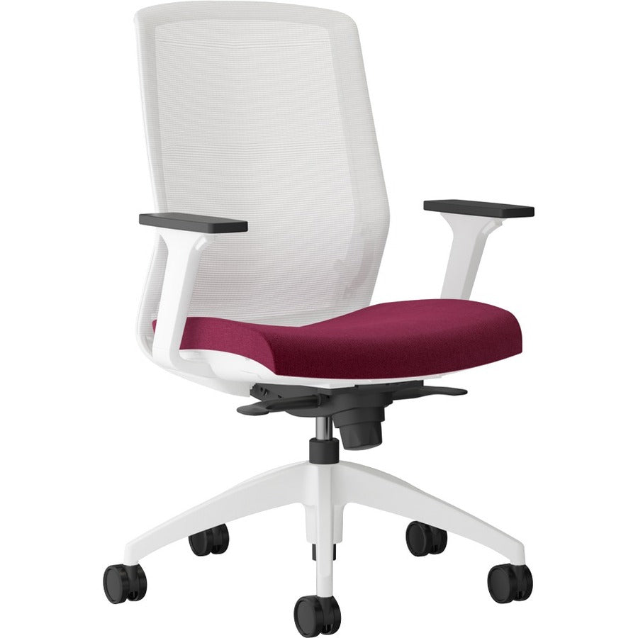 9 to 5 Seating Neo Task Chair - Latte Seat Color - Foam, Fabric Seat Material - Gray Back Color - 5-star Base - 1 Each