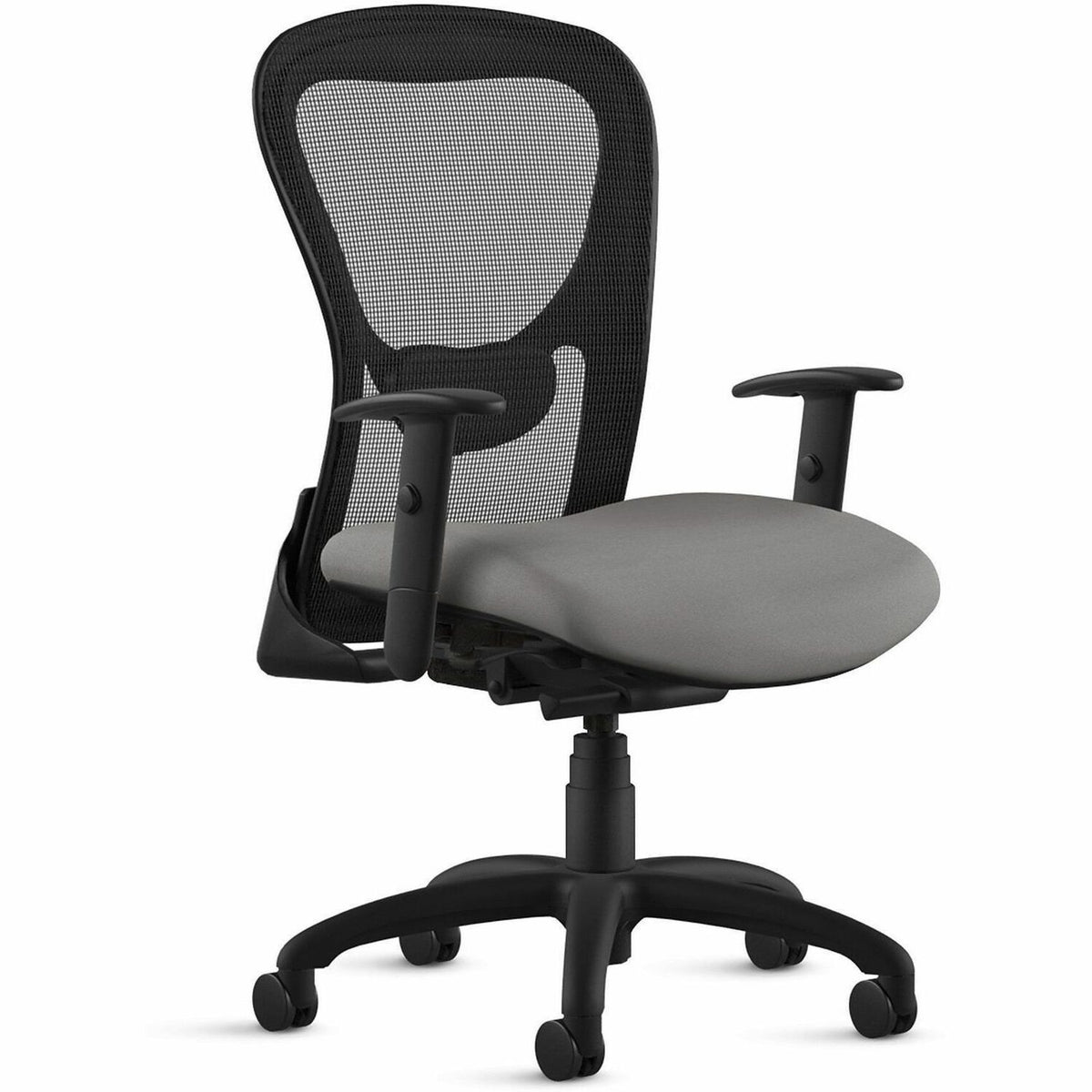 9 to 5 Seating Strata Task Chair - Black Seat Color - Fabric, Molded Foam Seat Material - Black Back Color - Aluminum Fr