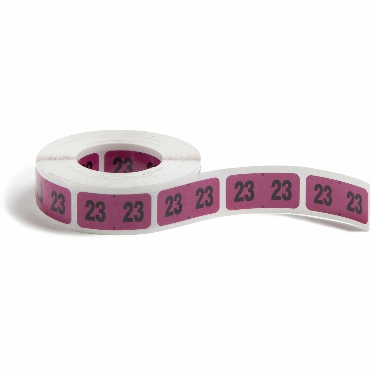 Smead ETYJ Color-Coded Year Labels - 23 - 3/4" Height x 1 1/2" Width - Rectangle - Purple - Laminated - 500 / Roll - 1 R