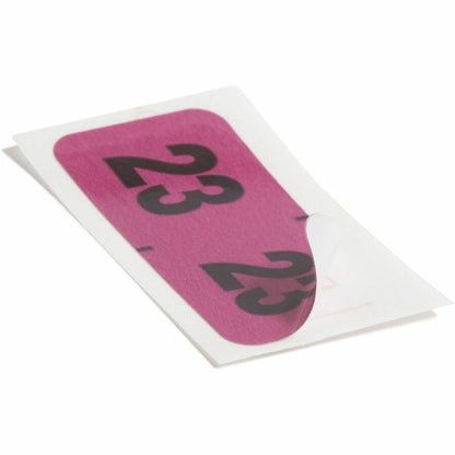 Smead ETYJ Color-Coded Year Labels - 23 - 3/4" Height x 1 1/2" Width - Rectangle - Purple - Laminated - 500 / Roll - 1 R