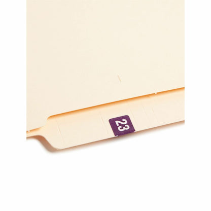 Smead ETS Color-Coded Year Labels - 1/2" Height x 1" Width - Rectangle - Purple - Laminated - 1 Pack