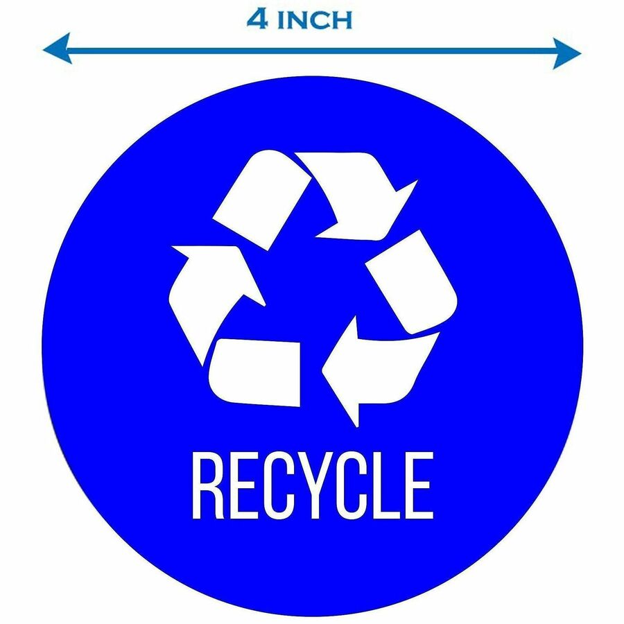 HLS Commercial Refuse Bin Icon Sticker - Waterproof - Compost - 1/10" Height x 4" Width x 4" Length x 4" Diameter - Remo