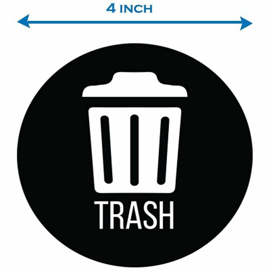 HLS Commercial Refuse Bin Icon Sticker - Waterproof - Compost - 1/10" Height x 4" Width x 4" Length x 4" Diameter - Remo