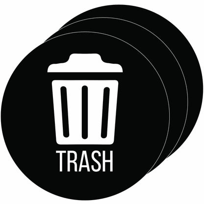 HLS Commercial Refuse Bin Icon Sticker - Waterproof - Compost - 1/10" Height x 4" Width x 4" Length x 4" Diameter - Remo