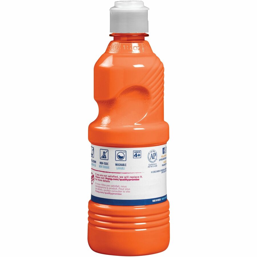 Prang Washable Tempera Paint - 1 Color(s) - Orange - 16 fl oz - Washable - 1 Each