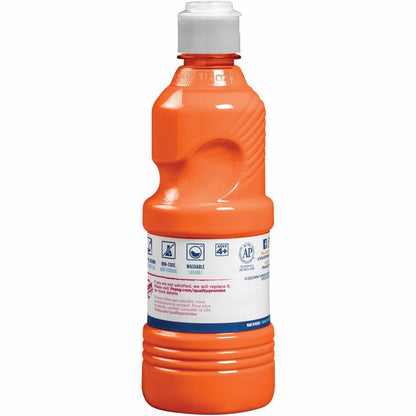 Prang Washable Tempera Paint - 1 Color(s) - Orange - 16 fl oz - Washable - 1 Each