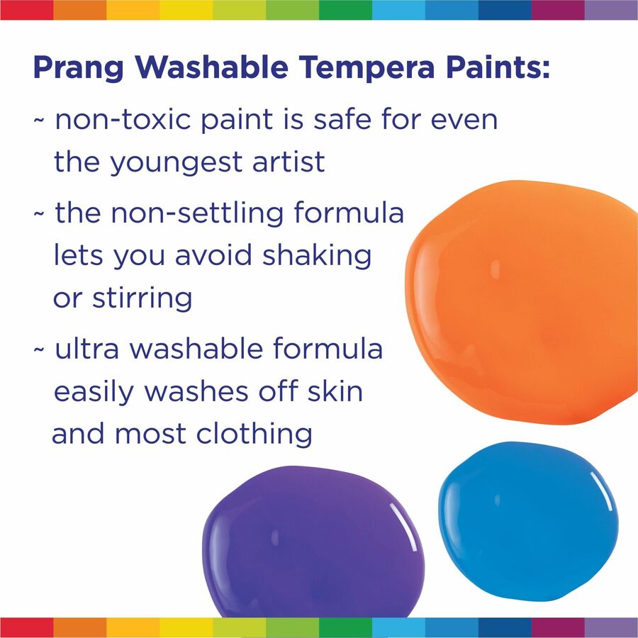Prang Washable Tempera Paint - 1 Color(s) - Orange - 16 fl oz - Washable - 1 Each