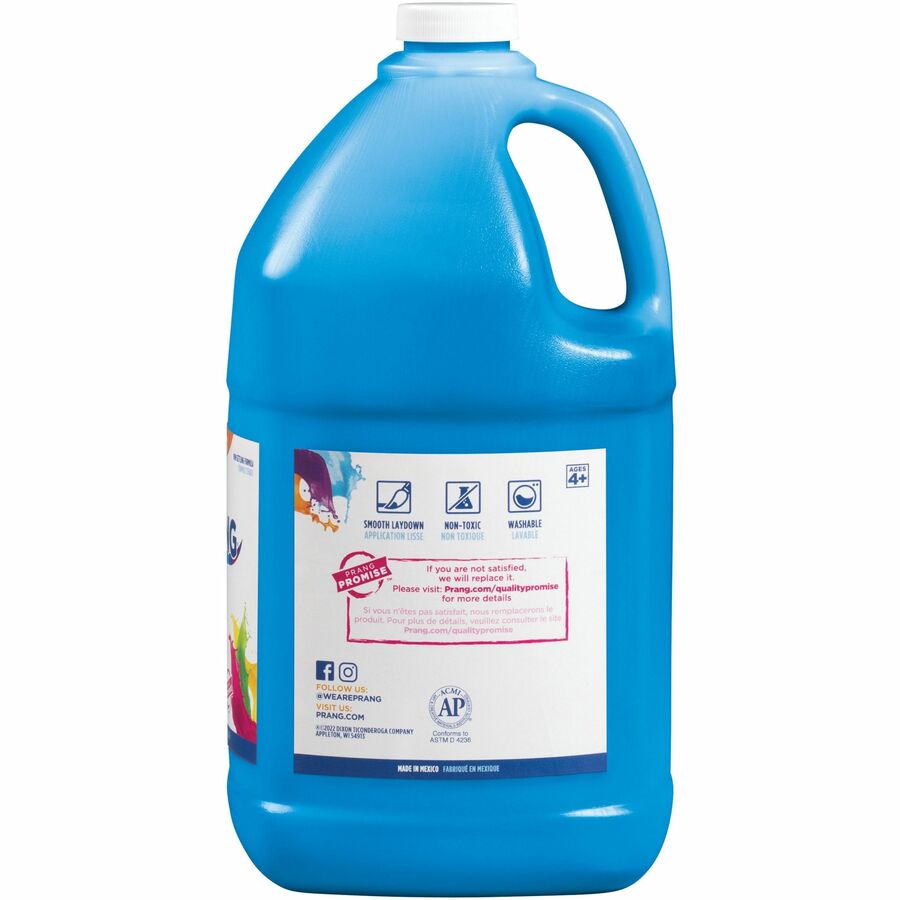 Prang Washable Tempera Paint - 1 Color(s) - Turquoise Blue - 1 gal - Washable - 1 Each