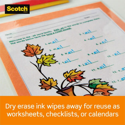 Scotch Laminating Pouch - Sheet Size Supported: Letter - Laminating Pouch/Sheet Size: 8.90" Width x 11.40" Length - 50 /
