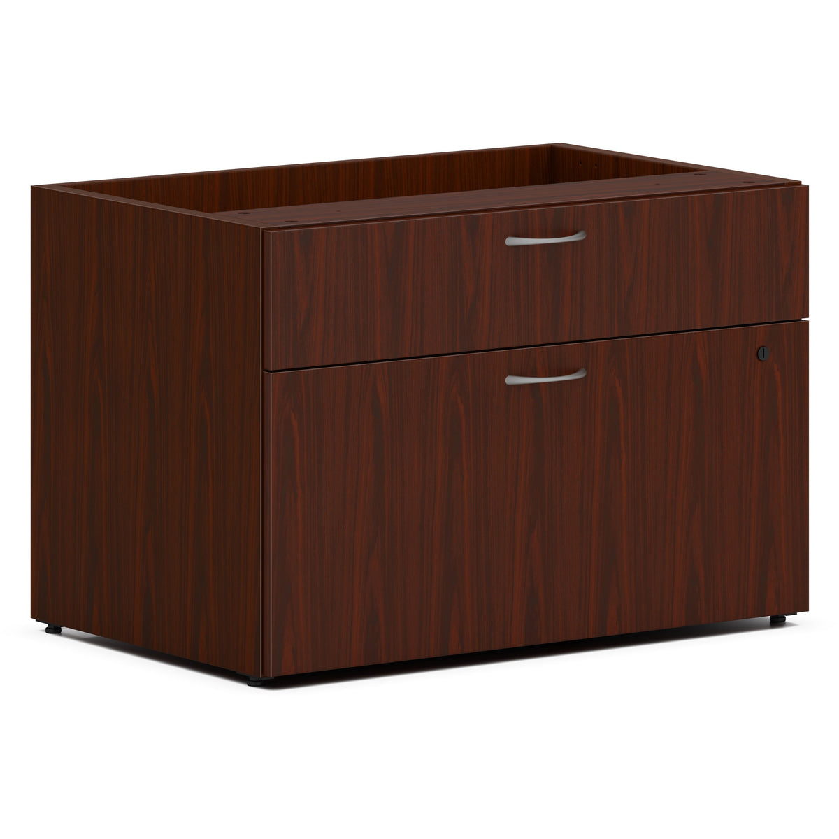 HON Mod Low Personal Credenza - Rectangle - 21" Height x 30" Width x 20" Depth - Total Drawer(s): 2 - Finish: Traditiona
