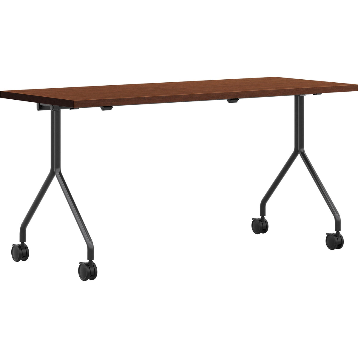 HON Between HMPT2460NS Nesting Table - Rectangle Top - 4 Seating Capacity x 60" Width x 24" Depth - Shaker Cherry - 1 Ea