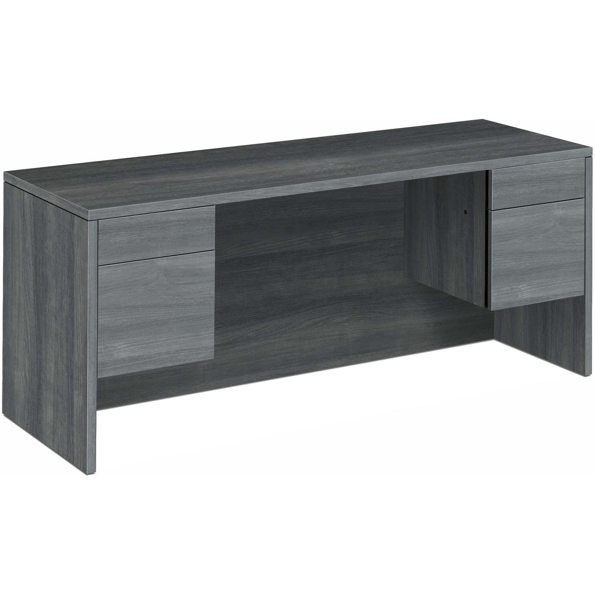 HON 10500 H10543 Credenza - 29.5" Height x 72" Width x 24" Depth - Total Drawer(s): 4 - Finish: Sterling Ash - Lockable 