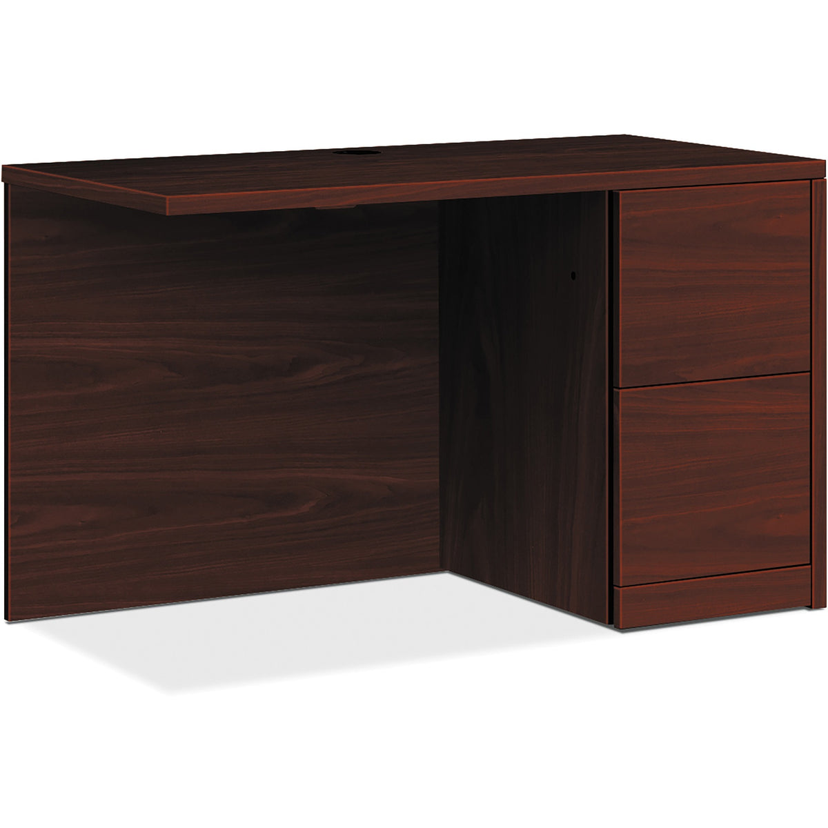 HON 10500 H105907R Return - 29.5" Height x 42" Width x 24" Depth - Total Drawer(s): 2 - Finish: Mahogany - Lockable, Gro