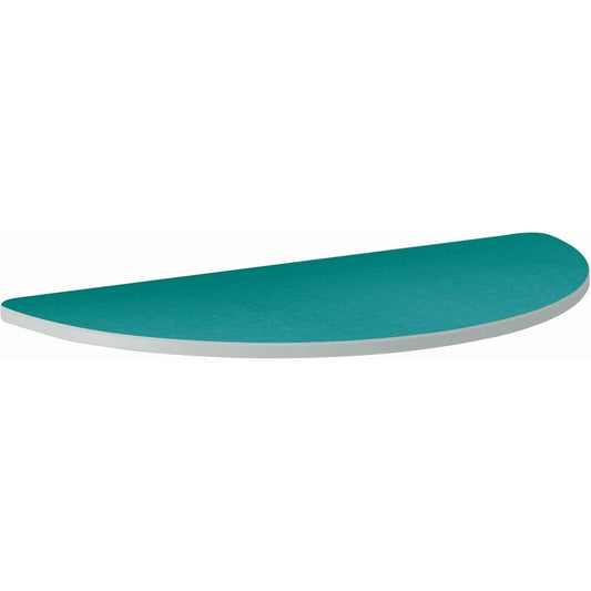 HON Build Series Half-round Tabletop - Half Round Top - 25" to 34" Adjustment x 60" Width x 30" Depth - Moroccan - 1 Eac