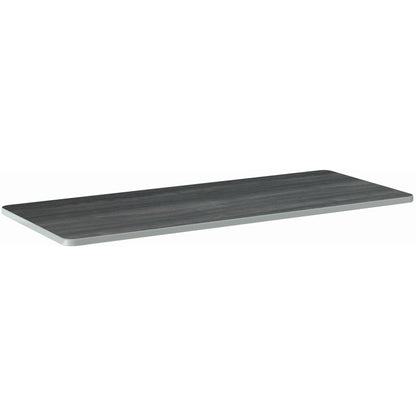 HON Build Series Rectangular Tabletop - Rectangle Top - 25" to 34" Adjustment x 60" Width x 24" Depth - Sterling Ash - 1