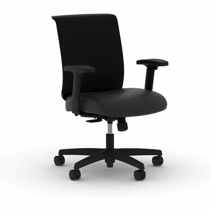 HON Convergence Chair - Black Seat Color - Vinyl Seat Material - Black Back Color - Mesh Back Material - Black Frame Col