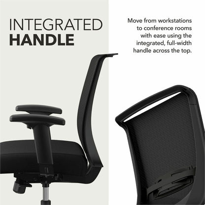 HON Convergence Chair - Iron Ore Seat Color - Fabric Seat Material - Black Back Color - Mesh Back Material - Black Frame
