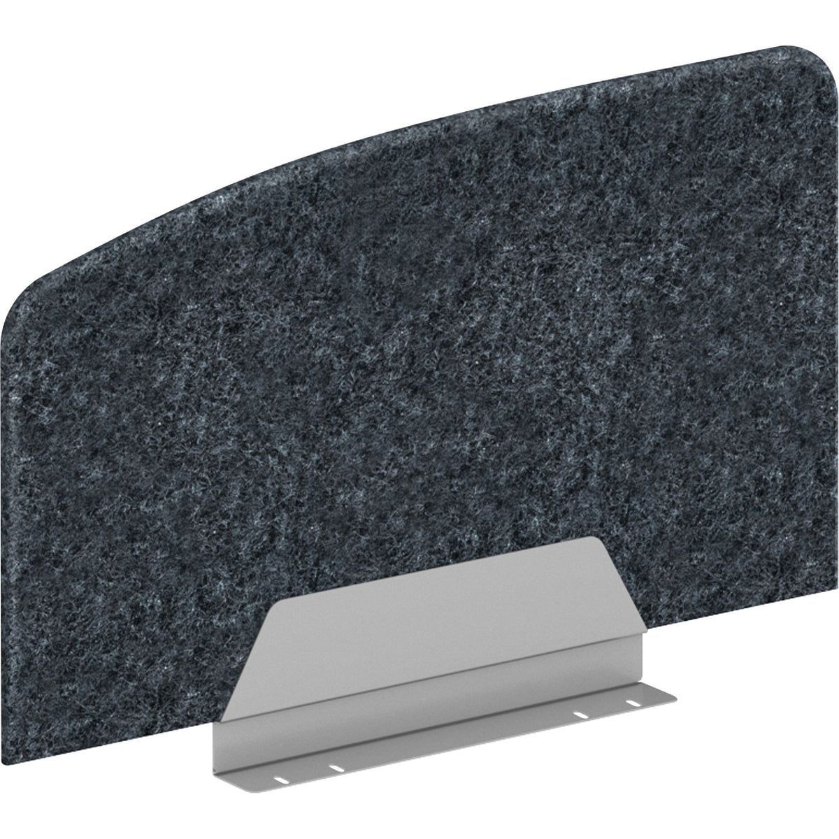 HON HUVDSSE1324 Privacy Screen - 23.3" Width x 13" Height - Silver Frame - Polyethylene Terephthalate (PET) - Dark Gray 