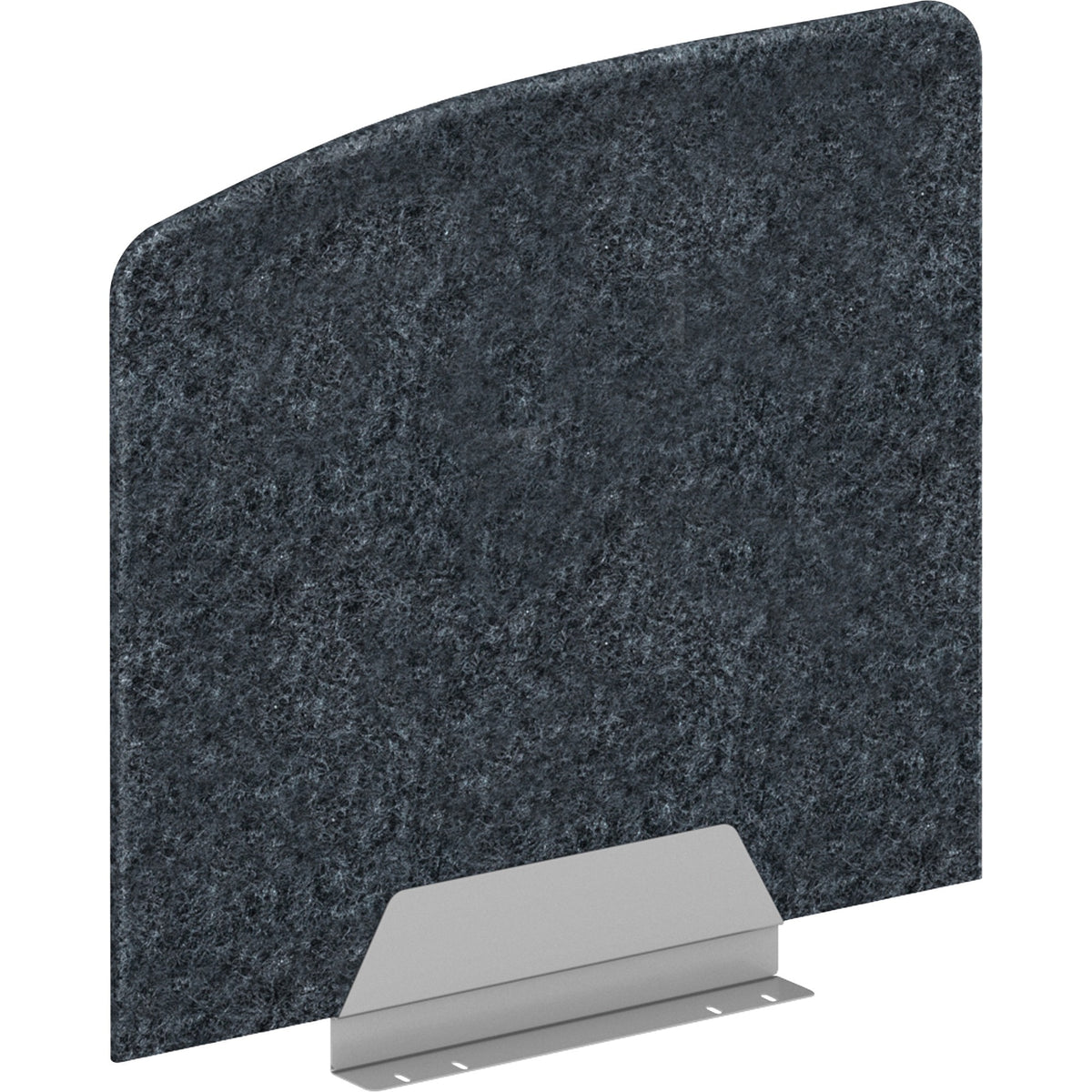 HON HUVDSSE2024 Privacy Screen - 23.3" Width x 20" Height - Silver Frame - Polyethylene Terephthalate (PET) - Dark Gray 