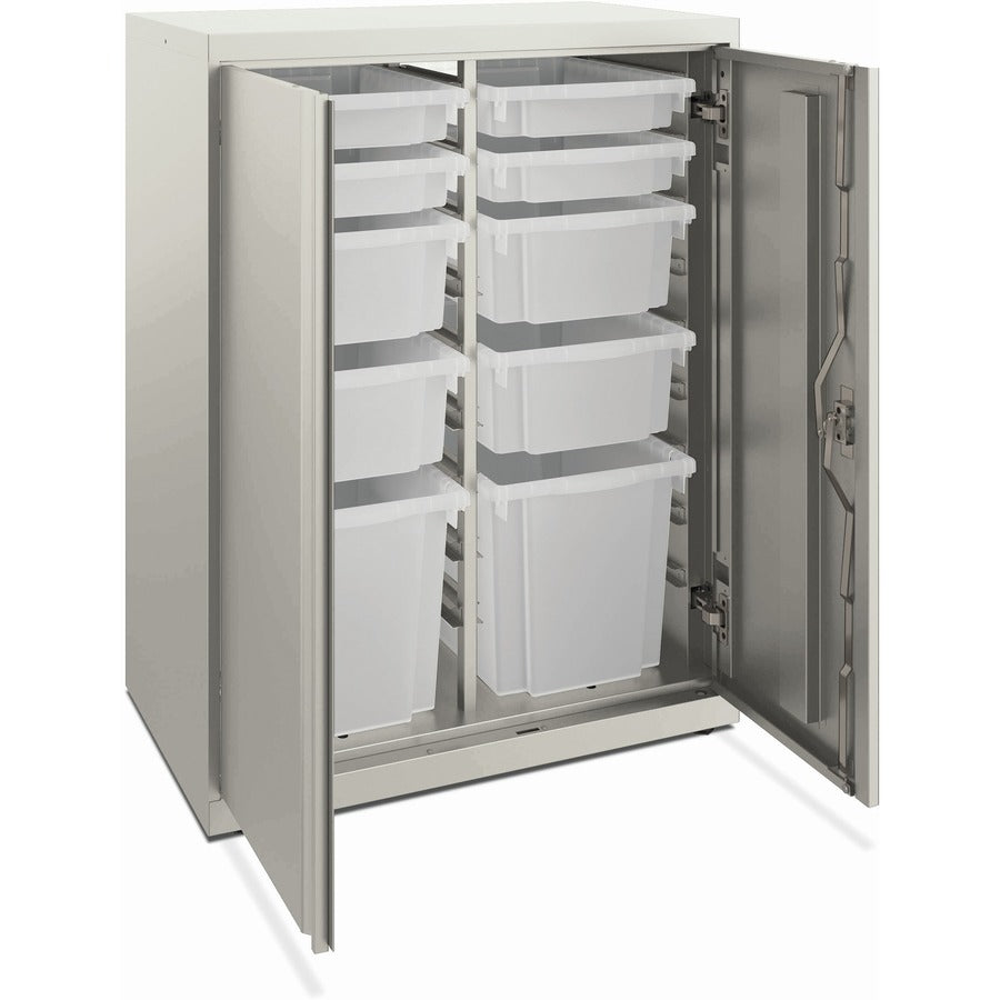 HON Flagship HFMSC183930RWB Storage Cabinet - 30" Depth x 39" Height - Lockable, Leveling Glide, Removable Lock, Key Loc