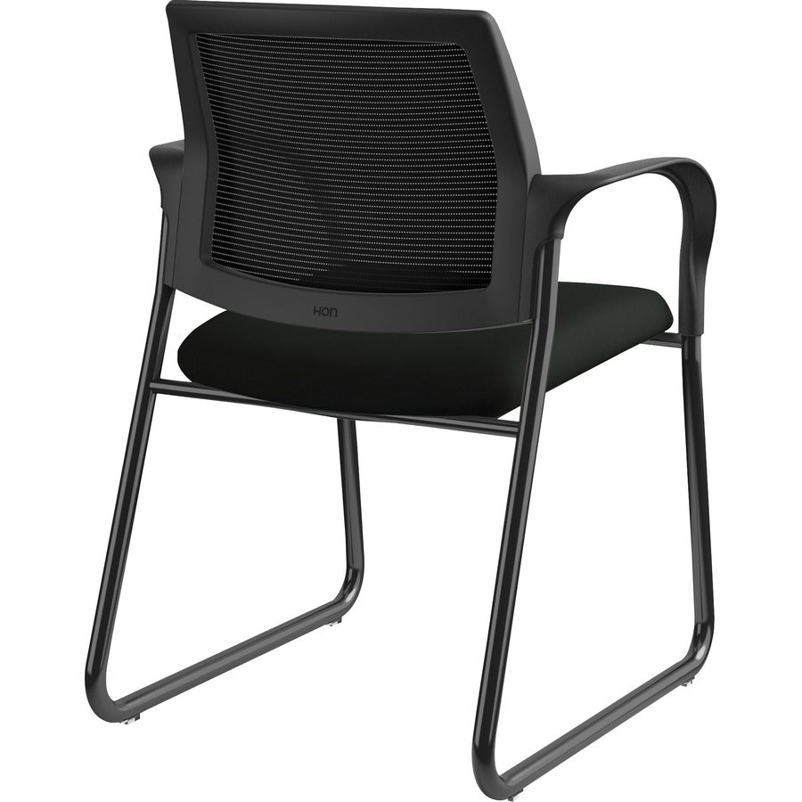HON Ignition Chair - Black Seat Color - Vinyl Seat Material - Black Back Color - Mesh Back Material - Black Frame Color 