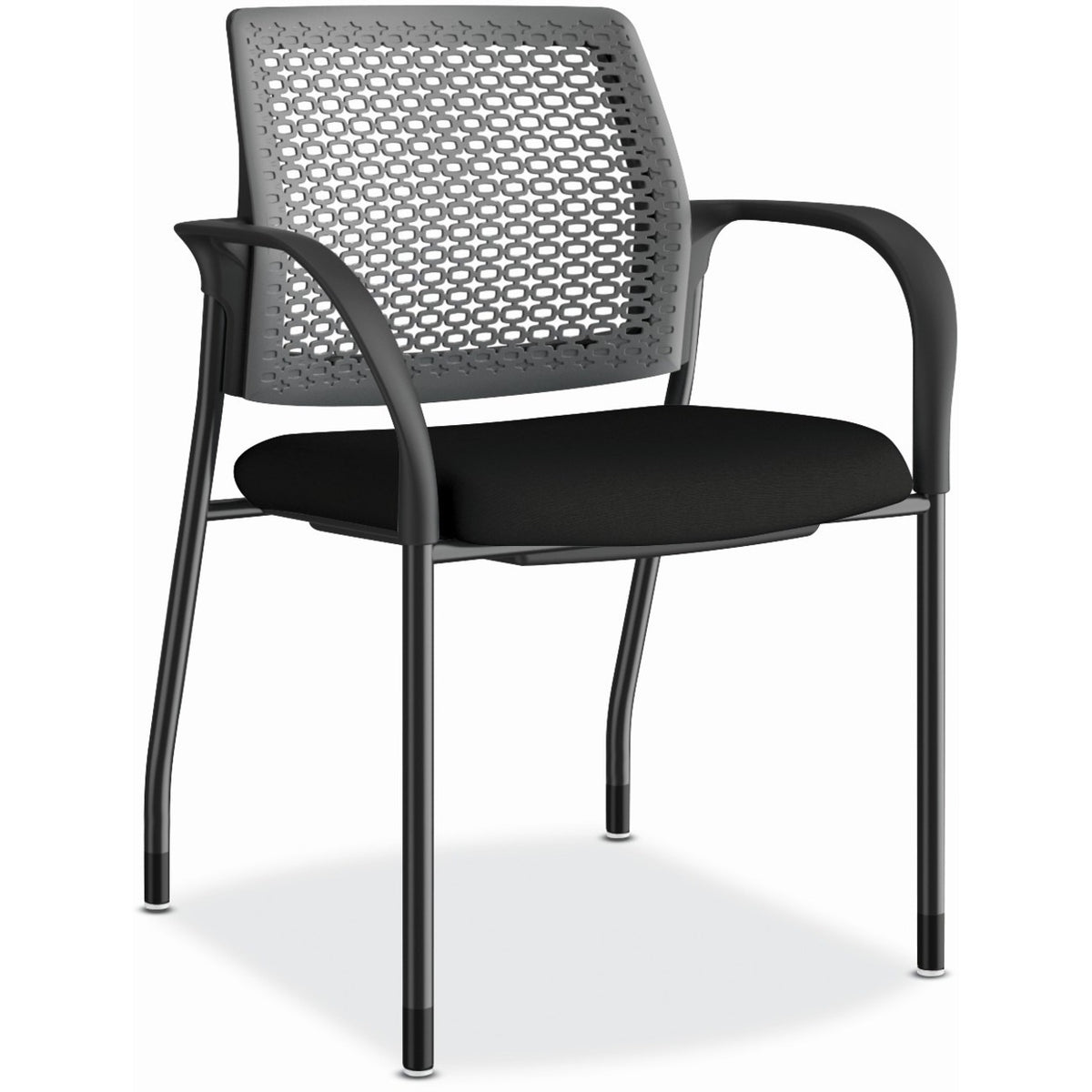 HON Ignition Chair - Black Seat Color - Fabric Seat Material - Charcoal Back Color - Black Frame Color - Steel Frame Mat