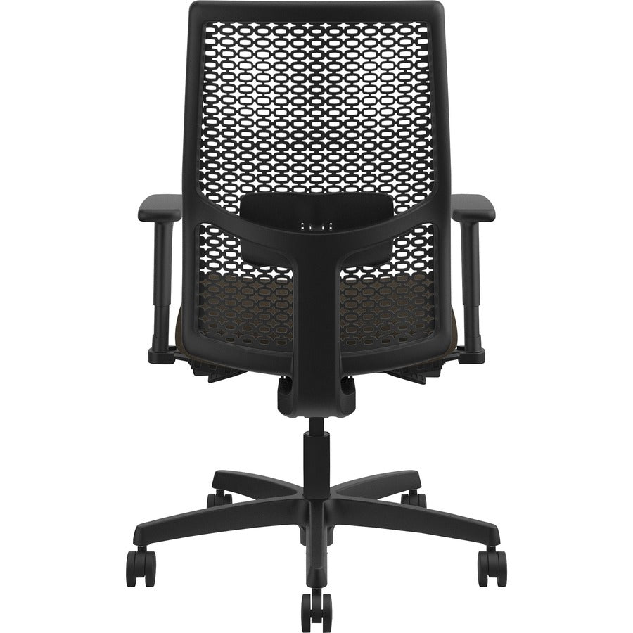HON Ignition ReActiv Chair - Espresso Seat Color - Fabric Seat Material - Black Back Color - Mesh Back Material - Black 