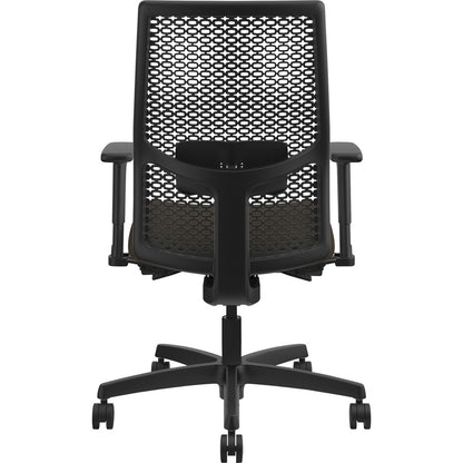 HON Ignition ReActiv Chair - Espresso Seat Color - Fabric Seat Material - Black Back Color - Mesh Back Material - Black 