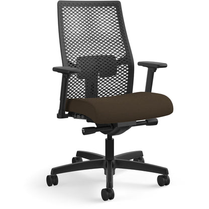 HON Ignition ReActiv Chair - Espresso Seat Color - Fabric Seat Material - Black Back Color - Mesh Back Material - Black 