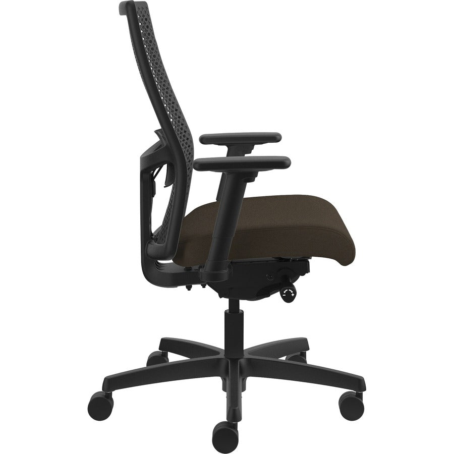 HON Ignition ReActiv Chair - Espresso Seat Color - Fabric Seat Material - Black Back Color - Mesh Back Material - Black 