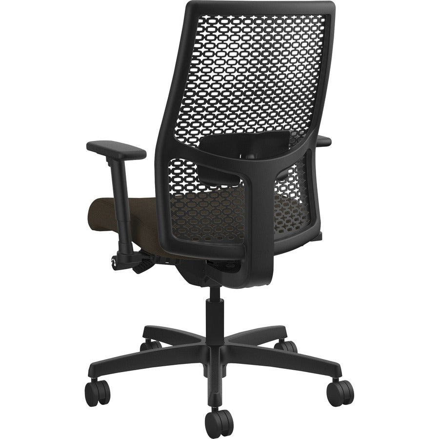 HON Ignition ReActiv Chair - Espresso Seat Color - Fabric Seat Material - Black Back Color - Mesh Back Material - Black 