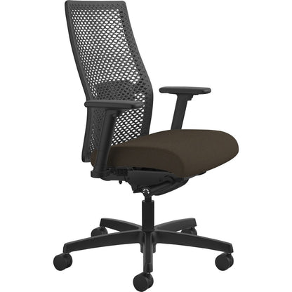 HON Ignition ReActiv Chair - Espresso Seat Color - Fabric Seat Material - Black Back Color - Mesh Back Material - Black 