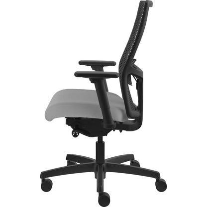 HON Ignition ReActiv Chair - Frost Seat Color - Fabric Seat Material - Black Back Color - Mesh Back Material - Black Fra