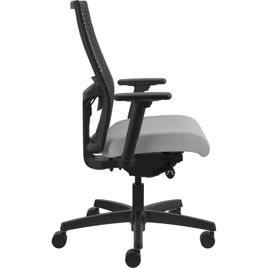 HON Ignition ReActiv Chair - Frost Seat Color - Fabric Seat Material - Black Back Color - Mesh Back Material - Black Fra