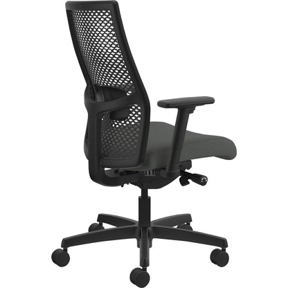 HON Ignition ReActiv Chair - Iron Ore Seat Color - Fabric Seat Material - Black Back Color - Mesh Back Material - Black 