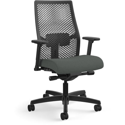 HON Ignition ReActiv Chair - Iron Ore Seat Color - Fabric Seat Material - Black Back Color - Mesh Back Material - Black 
