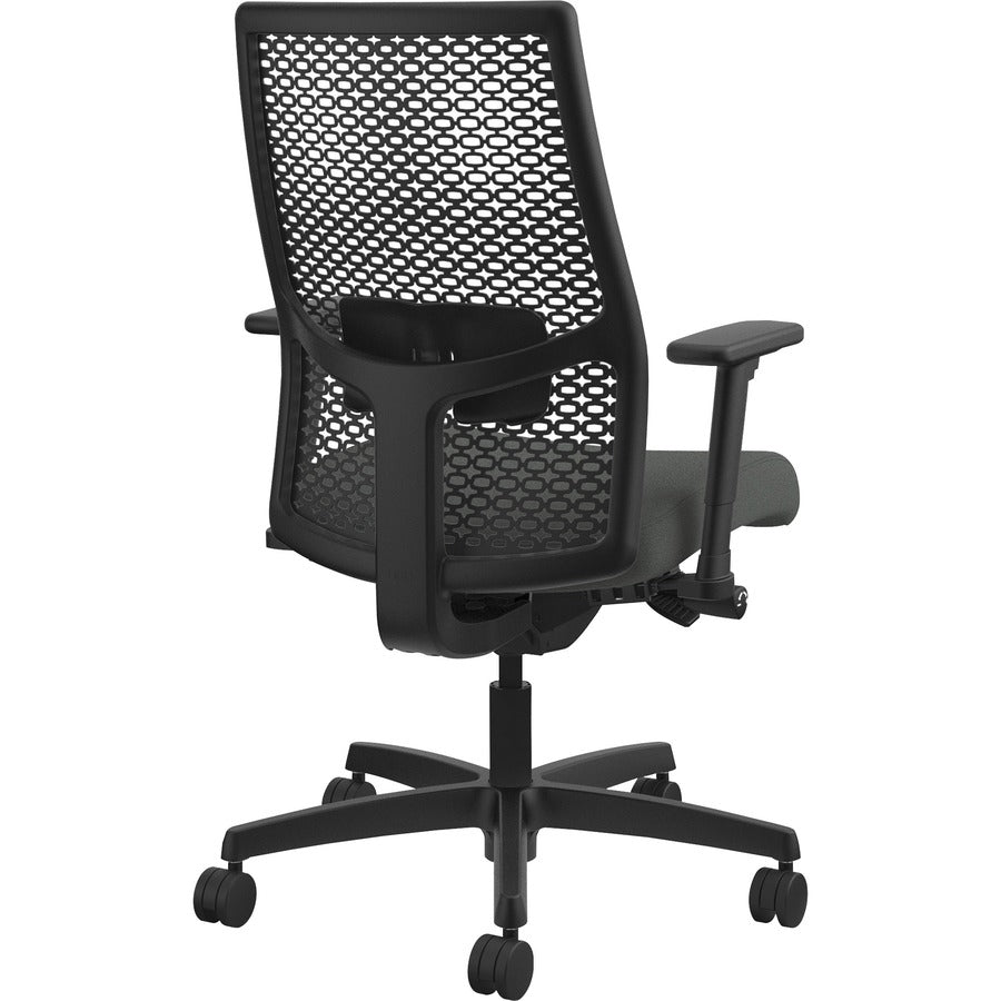 HON Ignition ReActiv Chair - Iron Ore Seat Color - Fabric Seat Material - Black Back Color - Mesh Back Material - Black 