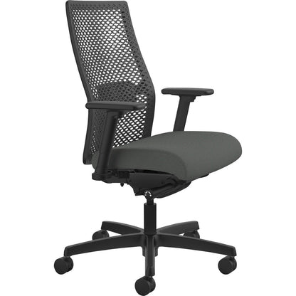 HON Ignition ReActiv Chair - Iron Ore Seat Color - Fabric Seat Material - Black Back Color - Mesh Back Material - Black 