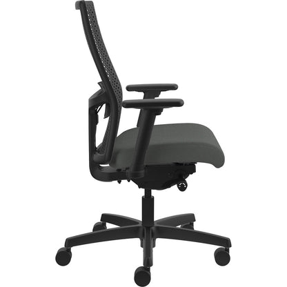 HON Ignition ReActiv Chair - Iron Ore Seat Color - Fabric Seat Material - Black Back Color - Mesh Back Material - Black 